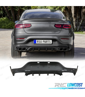 DIFFUSEUR MERCEDES GLC C253 COUPÉ 15-18 LOOK AMG GLC43 NOIR