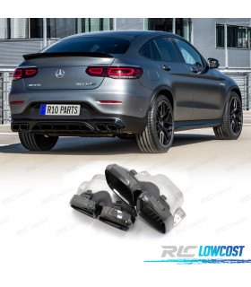 EMBOUTS D´ÉCHAPPEMENT MERCEDES GLC W253 X253 C253 15-22 LOOK GLC63 NOIR