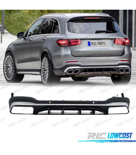 DIFFUSEUR MERCEDES GLC X253 AMG 16-22 LOOK GLC63 ARGENTÉ