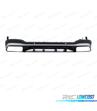 DIFFUSEUR MERCEDES GLC X253 AMG 16-22 LOOK GLC63 ARGENTÉ
