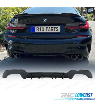 DIFFUSEUR BMW G20 G21 19-22 LOOK MP SPEED 340i NOIR BRILLANT