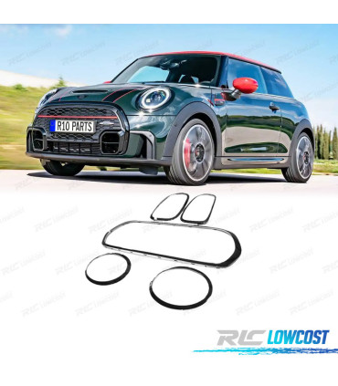 CONTOURS PHARES CALANDRE MINI F55 F56 F57 21- LOOK JCW NOIR