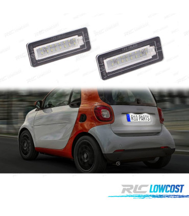 ÉCLAIRAGE PLAQUE D´IMMATRICULATION POUR SMART FORTWO LED
