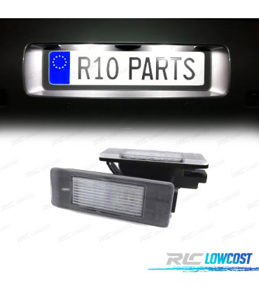 ECLAIRAGE DE PLAQUE D´IMMATRICULATION LED POUR CITROEN TYPE 2