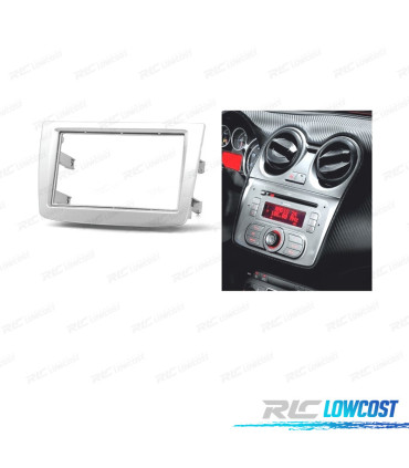 FACADE AUTORADIO 2 DIN GRIS POUR ALFA ROMEO MITO