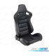 KIT BANC SEMI BAQUET TYPE RS EN CUIR NOIR PEAU SYNTHETIQUE