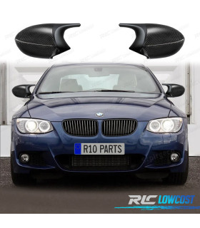 COQUES RÉTROVISEURS BMW E92 E93 LCI 10-14 LOOK M3 NOIR CARBONE