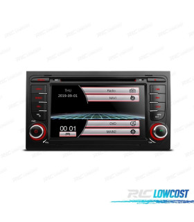 AUTORADIO 2DIN 7" AUDI A4 B6B7 00-07 USB GPS TACTIL HD