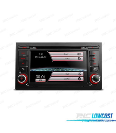 AUTORADIO 2DIN 7" POUR AUDI A4 B6B7 00-07 USB GPS TACTIL HD
