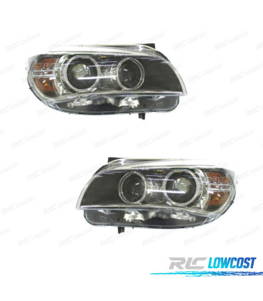 PHARES BIXÉNON BMW X1 E84 12-15 LED FOND NOIR