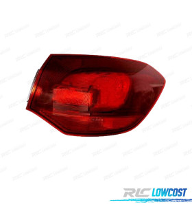 FEUX ARRIÈRE DROIT POUR OPEL ASTRA J SPORTS TOURER 10-16 FUMÉ ROUGE