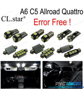 KIT 28 AMPOULES LED INTÉRIEUR POUR AUDI A6 C5 ALLROAD QUATTRO 2000 -2005