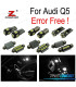 KIT 30 AMPOULES LED INTÉRIEUR AUDI Q5 2009- 2017