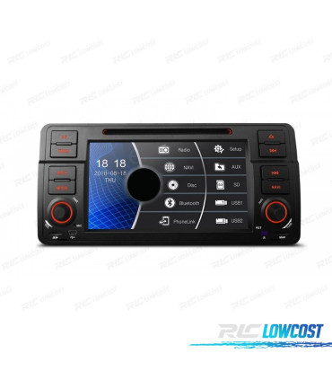 AUTORADIO 2DIN 7" BMW SÉRIE 3 E46 98-06 USB GPS TACTIL HD