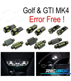 KIT 13 AMPOULES LED INTÉRIEUR POUR VOLKSWAGEN VW GOLF 4 MK4 JETTA IV GTI 99-05