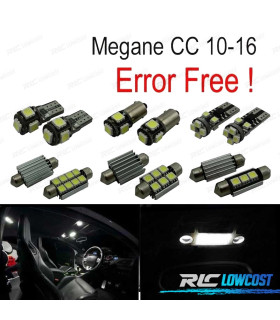 KIT 10 AMPOULES LED INTÉRIEUR POUR RENAULT MEGANE CC 10-16