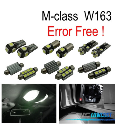 KIT 16 AMPOULES LED INTÉRIEUR POUR MERCEDES CLASSE M W163 ML320 ML350 ML430 ML500 ML55 AMG 98-05