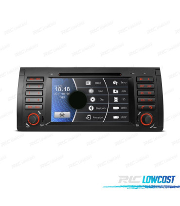 AUTORADIO 2DIN 7" BMW X5 E53 99-06 SÉRIE 5 E39 95-03 USB GPS TACTIL HD