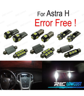 KIT 13 AMPOULES LED INTÉRIEUR POUR OPEL ASTRA H OPC GTC CARAVANE BERLINE BREAK 04-09