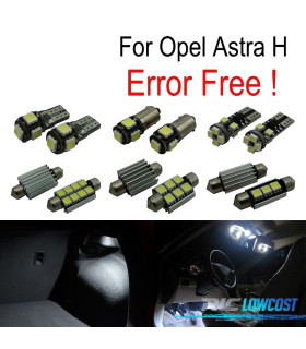 KIT 15 AMPOULES LED INTÉRIEUR POUR OPEL ASTRA H OPC GTC BERLINE 04-09