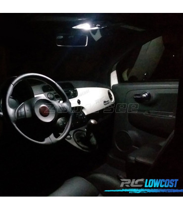 KIT 7 AMPOULES LED INTÉRIEUR POUR FIAT 500 07-17