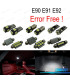 KIT 9 AMPOULES LED INTÉRIEUR BMW SÉRIE 3 E90 E91 E92 06-11