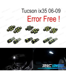 KIT 9 AMPOULES LED INTÉRIEUR POUR HYUNDAI TUCSON IX35 06-09