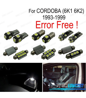 KIT 7 AMPOULES LED INTÉRIEUR POUR SEAT CORDOBA 6k 1 6K2 93-99