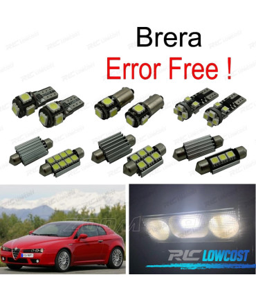 KIT 8 AMPOULES LED INTÉRIEUR POUR ALFA ROMEO BRERA 06-10