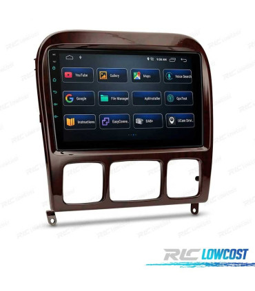 AUTORADIO 9″ GPS ANDROID 13 MERCEDES CLASSE S W220 98-05
