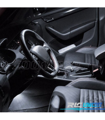 KIT 12 AMPOULES LED INTÉRIEUR POUR SKODA OCTAVIA 2 SALON MK2 MK II BERLINE RS 1Z3 05-12