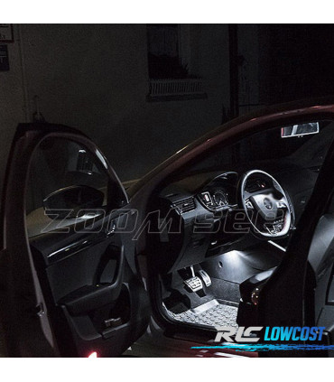 KIT 12 AMPOULES LED INTÉRIEUR POUR SKODA OCTAVIA 2 SALON MK2 MK II BERLINE RS 1Z3 05-12