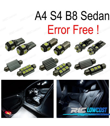 KIT 13 AMPOULES LED INTÉRIEUR AUDI A4 B8 S4