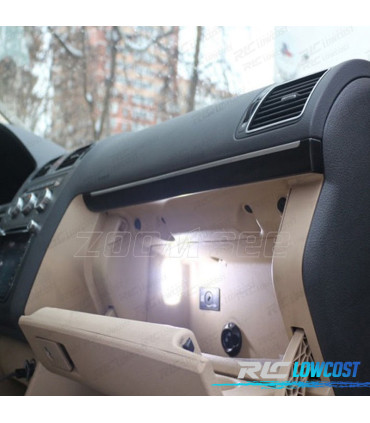 KIT 12 AMPOULES LED INTÉRIEUR POUR VOLKSWAGEN VW POLO BREAK VARIANT 6V5 6KV5 97-02