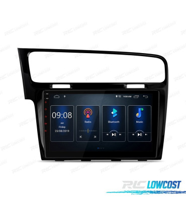 AUTORADIO GPS 10" TACTILE POUR VOLKSWAGEN VW GOLF VII ANDROID 12 HDMI CANBUS BLUETOOTH FULL RCA