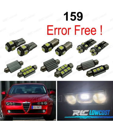 KIT 15 AMPOULES LED INTÉRIEUR ALFA ROMEO 159 05-11