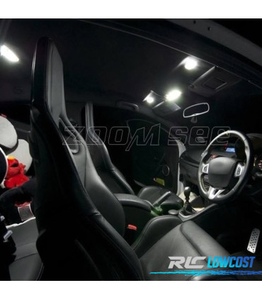 KIT 12 AMPOULES LED INTÉRIEUR 2009-2016, POUR RENAULT MEGANE III 3 MK3 COUPÉ