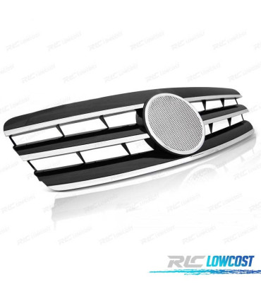 CALANDRE MERCEDES C W203 00-07 SPORTLOOK CHROMÉ NOIR