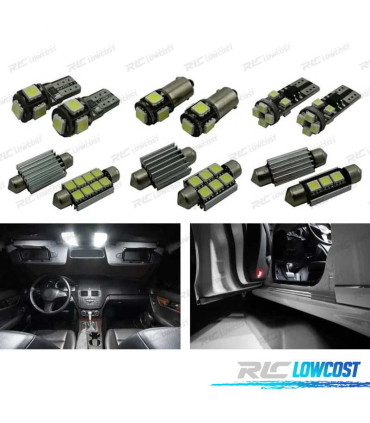 KIT 14 AMPOULES LED D'INTERIEUR POUR MERCEDES CLASSE C S202 BREAK WAGON C180 C200 C220 C230 C240 C250 C280 C43 AMG 96-01