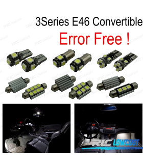 KIT 11 AMPOULES LED INTÉRIEUR POUR BMW E46 CABRIOLET 318CI 320CD 320CI 325CI 323CI 330CI 330CD M3 00-07