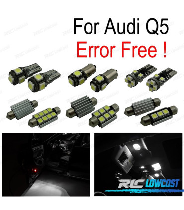 KIT 16 AMPOULES LED INTÉRIEUR AUDI Q5 09-16