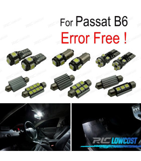 KIT 13 AMPOULES LED INTÉRIEUR POUR VOLKSWAGEN VW PASSAT B6 06-11