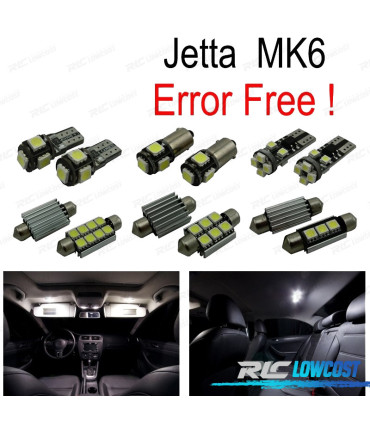 KIT 16 AMPOULES LED INTÉRIEUR POUR VOLKSWAGEN VW JETTA 6 MK6 MKVI 11-