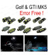 KIT 13 AMPOULES LED INTÉRIEUR POUR VOLKSWAGEN VW GTI GOLF 5 MK5 MKV 06-09