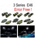 KIT 16 AMPOULES LED INTÉRIEUR POUR BMW E46 BERLINE COUPE 328I 330I 330XI 325CI 323CI 328CI 330CI M3 99-05