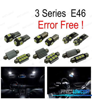 KIT 16 AMPOULES LED INTÉRIEUR POUR BMW E46 BERLINE COUPE 328I 330I 330XI 325CI 323CI 328CI 330CI M3 99-05