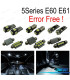 KIT 18 AMPOULES LED INTÉRIEUR BMW E60 E61 M5 520I 523I 530I XDRIVE 520D 525D 535D 530D TOURING BERLINE 03-10