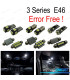 KIT 17 AMPOULES LED INTÉRIEUR BMW SÉRIE 3 E46 BERLINE COUPÉ M3 318I 318TI 323I 323IS 325I 325XI 99-05