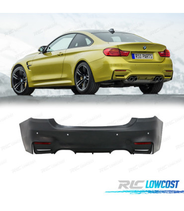PARE CHOCS ARRIÈRE BMW F32 F33 LOOK M4 PDC AVEC DIFFUSEUR MP