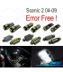 KIT 16 AMPOULES LED INTÉRIEUR POUR RENAULT SCENIC II 2 MK2 04-09